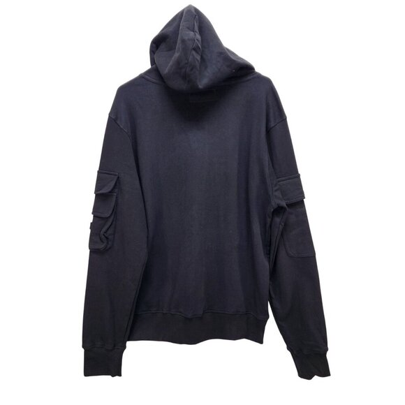 Preme Black  With Multiple Utility Pockets Full-Zip Hoodie Size L - Picture 2 of 14